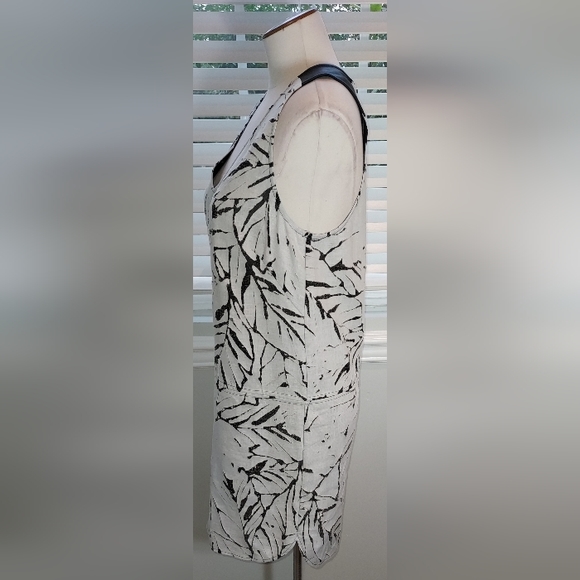 7 for all mankind Black/Ivory Floral Cut Out Look Dress NWT - Picture 3 of 7